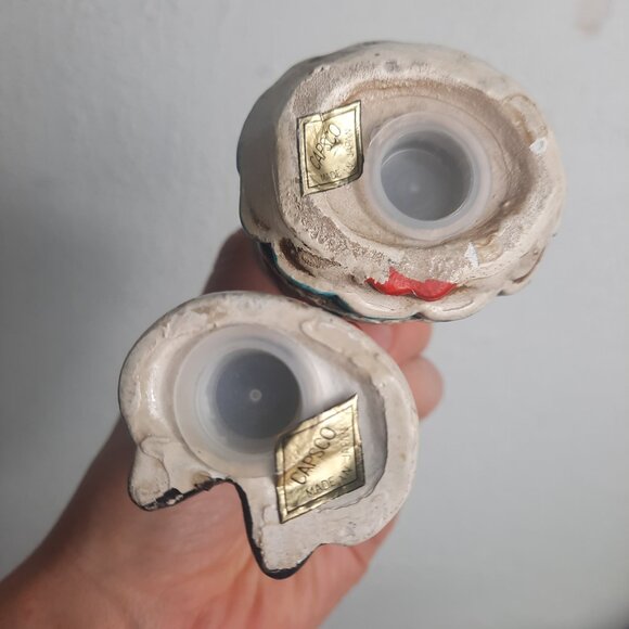 Vtg Enesco Porcelain Salt Pepper Shakers Betsy Ross Thomas Jefferson Patriotic - Picture 2 of 8